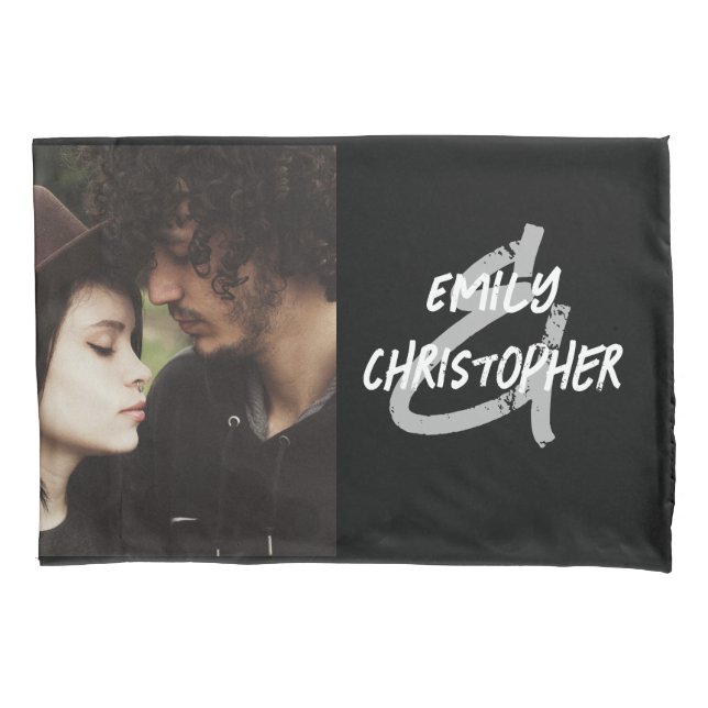 Personalisiertes Foto Pillow mit Namen Kissenbezug (Vorderseite)