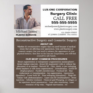 Personalisiertes Foto, plastischer Chirurg/Operati Poster