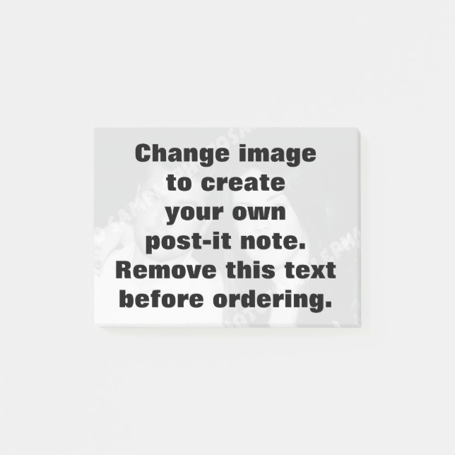 Personalisiertes Foto Post-it Klebezettel (Vorderseite)