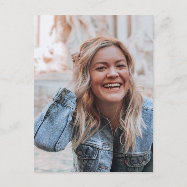 Personalisiertes Foto Postkarte (Vorderseite)