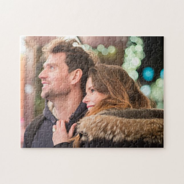 Personalisiertes Foto Puzzle Xmas Geschenke. (Horizontal)