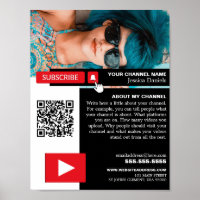 Personalisiertes Foto & QR Code, Youtube - Vlogger