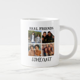 Personalisiertes Foto "Real Friends noch vorhanden Jumbo-Tasse