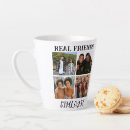 Personalisiertes Foto "Real Friends noch vorhanden Milchtasse