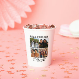 Personalisiertes Foto "Real Friends noch vorhanden Pappbecher