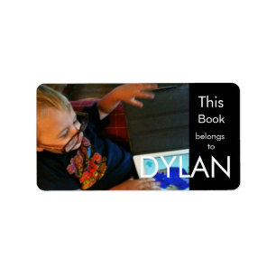 Personalisiertes Foto Rechteckiges Buchzeichen Adressaufkleber