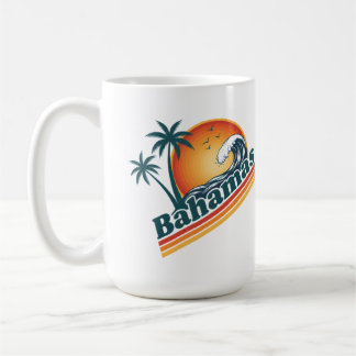Personalisiertes Foto Retro Bahamas Tropischer Str Kaffeetasse