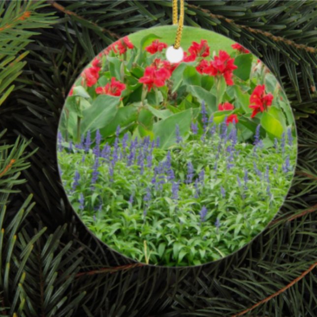 Personalisiertes Foto Runde Keramik Ornament (Von Creator hochgeladen)