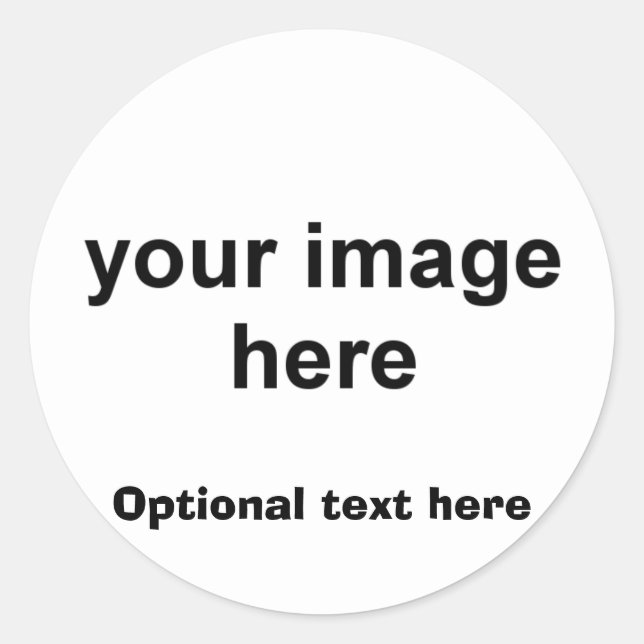 Personalisiertes Foto Runder Aufkleber (Vorderseite)