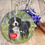 Personalisiertes Foto Schlüsselanhänger<br><div class="desc">Tragen Sie Ihr Haustier überall hin,  wo Sie mit diesem Foto Schlüsselanhänger gehen! Ein Muss für jeden Hund Mama und Hundedad! Personalisiertes Haustier Foto Hund Lover Keepake Schlüsselanhänger</div>