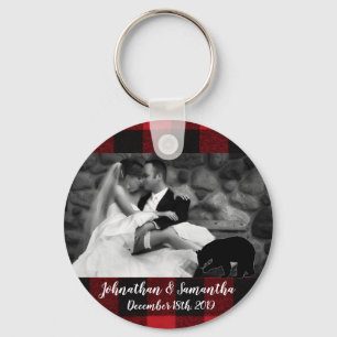 Personalisiertes Foto Schlüsselketten Rotes Buffal Schlüsselanhänger