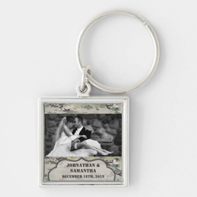 Personalisiertes Foto Schlüsselkettenarmee OCP Cam Schlüsselanhänger (Vorne)