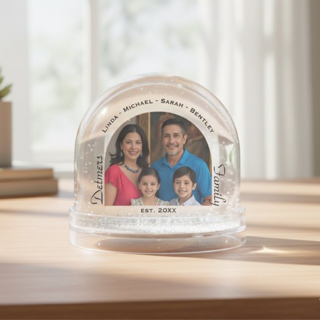 Personalisiertes Foto Schneeglobe Schneekugeln (Personalized Family Photo Snow Globe)