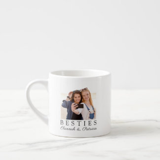 Personalisiertes Foto-Skript für die beste Freundi Espressotasse