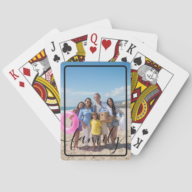 Personalisiertes Foto Spielkarten (Rückseite)