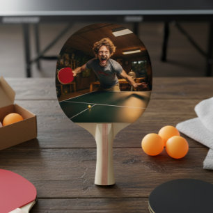 Personalisiertes Foto Sport Spieler Tischtennis Schläger