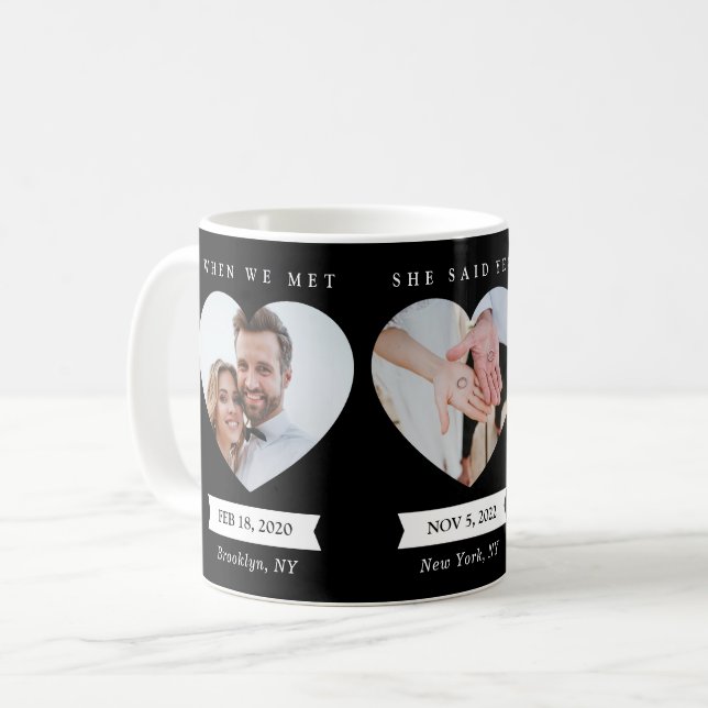 Personalisiertes Foto Tasse Verheiratete Fotos Sch (Vorderseite Links)