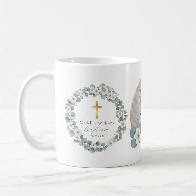 Personalisiertes Foto Taufe Tasse Religiöse Keepak (Links)