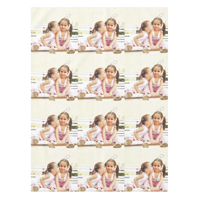 Personalisiertes Foto Tischdecken.  Tischdecke (Vorderseite)