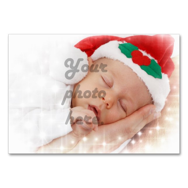 Personalisiertes Foto Tischnummer (Vorderseite)