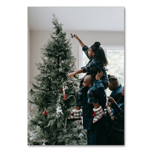 Personalisiertes Foto Tischnummer (Vorderseite)