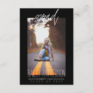 Personalisiertes Foto Trendy Abschluss Ankündigung