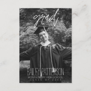 Personalisiertes Foto Trendy Abschluss Ankündigung