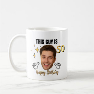Personalisiertes Foto- und Alter-lustiges Geburtst Kaffeetasse