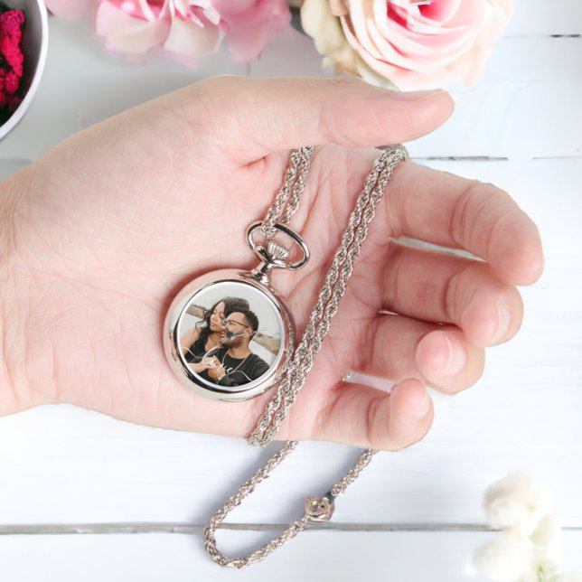 Personalisiertes Foto und Foto Armbanduhr (Personalized Photo and Text Photo Watch necklace from Ricaso. Add your own photograph)
