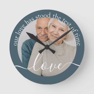 Personalisiertes Foto und Foto Runde Wanduhr