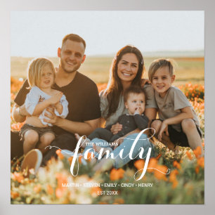 Personalisiertes Foto und Individuelle Namen Poster