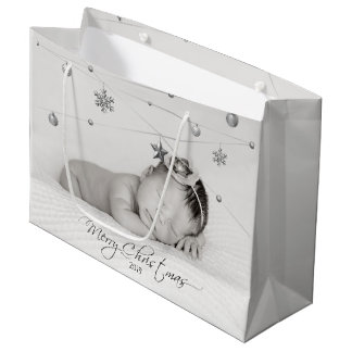 Personalisiertes Foto und Kalligrafie Große Geschenktüte