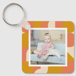 Personalisiertes Foto und Muster Schlüsselanhänger