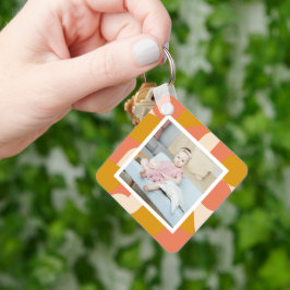 Personalisiertes Foto und Muster Schlüsselanhänger