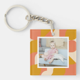 Personalisiertes Foto und Muster Schlüsselanhänger