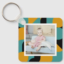 Personalisiertes Foto und Muster Schlüsselanhänger