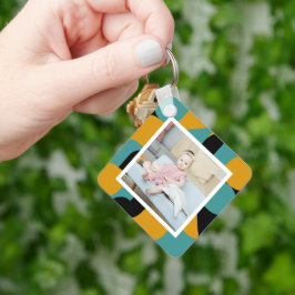 Personalisiertes Foto und Muster Schlüsselanhänger