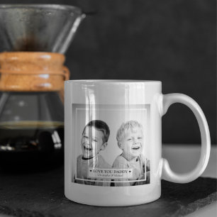 Personalisiertes Foto und Nachricht Kaffeetasse