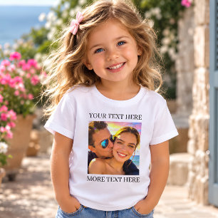 Personalisiertes Foto und Nachricht Kleinkind T-shirt