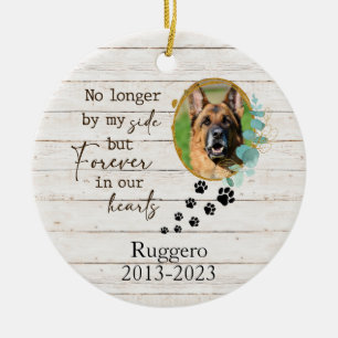 Personalisiertes Foto- und Nachrichtentext Keramik Ornament