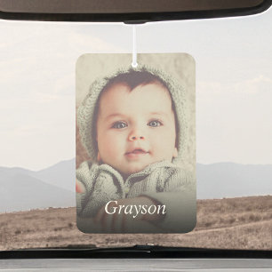 Personalisiertes Foto und Name Autolufterfrischer