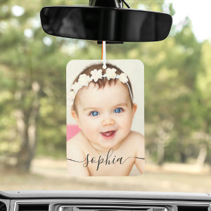 Personalisiertes Foto und Name Car Autolufterfrischer