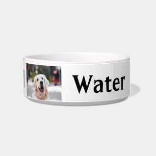 Personalisiertes Foto und Name Futter oder Wasser Napf