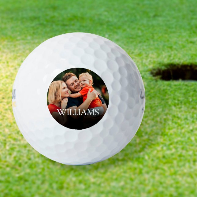 Personalisiertes Foto und Name Golfball (Von Creator hochgeladen)