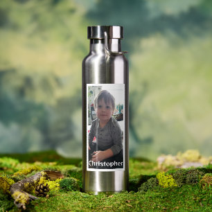 Personalisiertes Foto und Name Trinkflasche