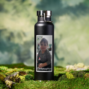 Personalisiertes Foto und Name Trinkflasche