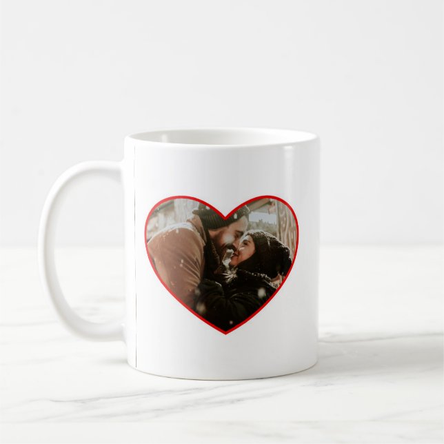 Personalisiertes Foto und Namen | Unser erstes Wei Kaffeetasse (Links)