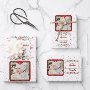 Personalisiertes Foto- und Namenspapier Geschenkpapier Set