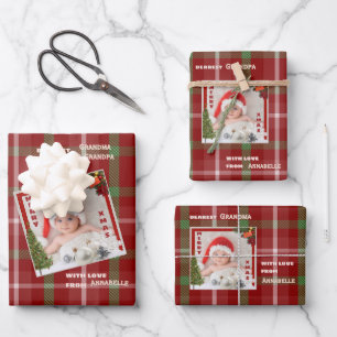 Personalisiertes Foto- und Namenspapier Geschenkpapier Set