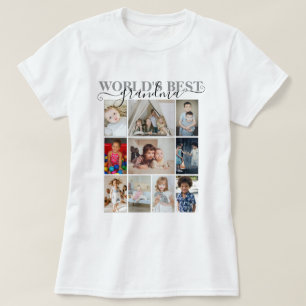 Personalisiertes Foto und Text 10 FotoCollage T-Shirt